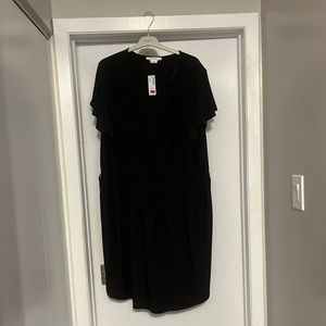 In Every Story 4X faux wrap dress